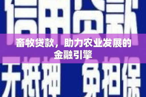 滦平畜牧贷款，助力农业发展的金融引擎