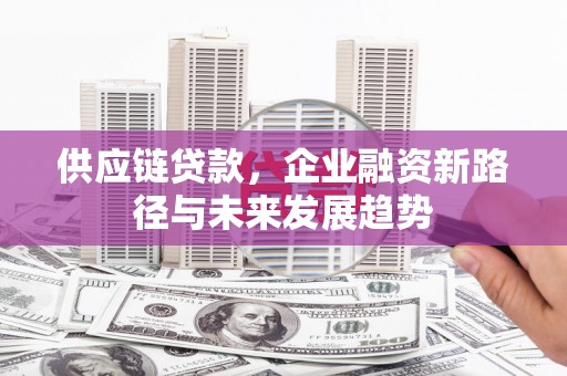 滦平供应链贷款，企业融资新路径与未来发展趋势