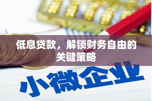 滦平低息贷款，解锁财务自由的关键策略