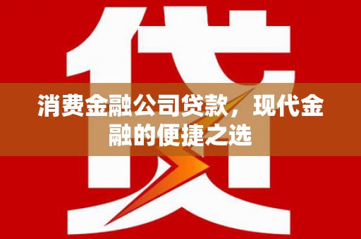 滦平消费金融公司贷款，现代金融的便捷之选