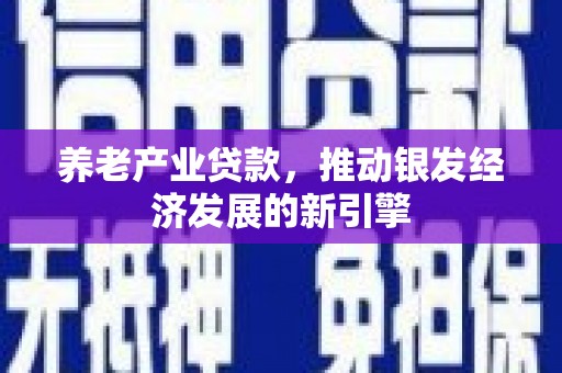 滦平养老产业贷款，推动银发经济发展的新引擎