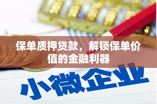 滦平保单质押贷款，解锁保单价值的金融利器
