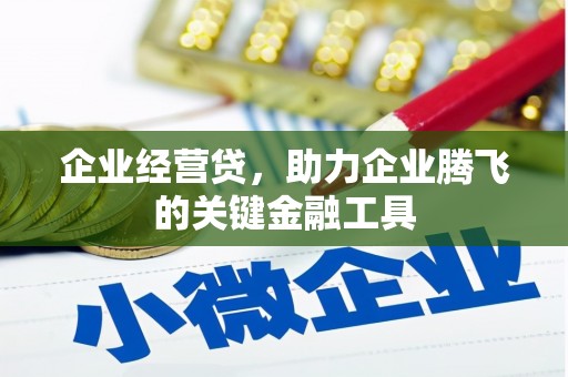 滦平企业经营贷，助力企业腾飞的关键金融工具