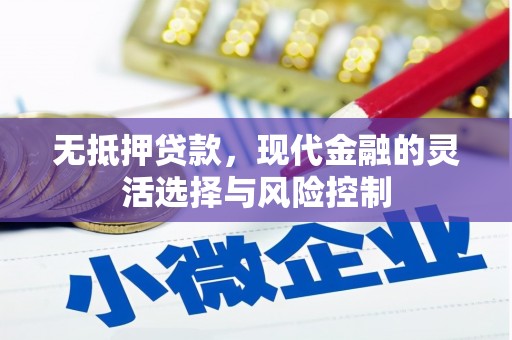 滦平无抵押贷款，现代金融的灵活选择与风险控制