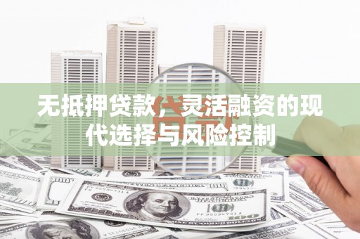 滦平无抵押贷款，灵活融资的现代选择与风险控制