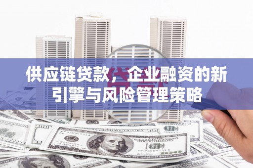 滦平供应链贷款，企业融资的新引擎与风险管理策略