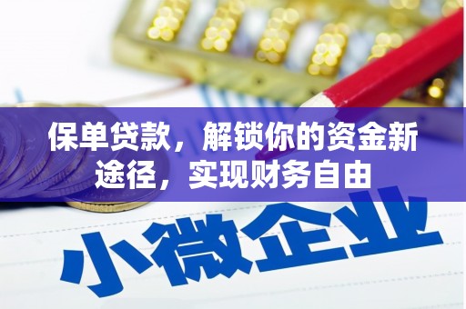 滦平保单贷款，解锁你的资金新途径，实现财务自由
