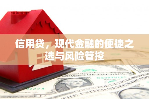 滦平信用贷，现代金融的便捷之选与风险管控